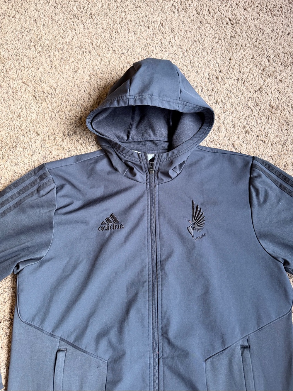Adidas Full Zip Jacket MNUFC Minnesota United Club Loons Soccer Climawarm Small